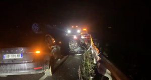 Aksident i rëndë në Zall-Bastar, përplasen dy makina, 4 të plagosur