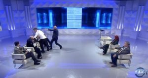 (VIDEO)Grusht në Opinion, Buzhala godet Albatros Rexhajn