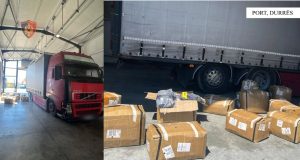 Goditet kontrabanda në Portin e Durrësit, sekuestrohen 3300 palë veshje dhe qindra litra alkool