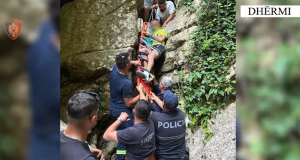 Shpëtohet turisti rumun në Kanionet e Gjipesë, kishte thyer këmbën dhe mbeti i bllokuar