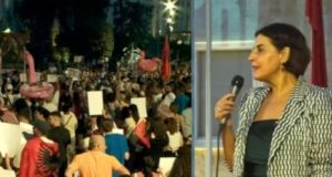Eurodeputetja greke në protestën para Kryeministrisë: Nuk ka integrim në BE nëse Shqipëria shitet