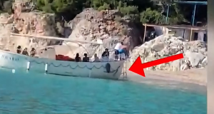 Borsh/ Hyri me mjet lundrues në zonën e pushuesve, Policia e gjobit me 500 mijë lekë dhe i bllokon skafin