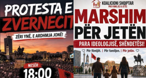 Sheshi Skënderbej në protestë, qytetarët mblidhen për Zvërnecin dhe kundër terapive hormonale për të miturit