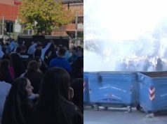 “Partizanit” bojkotojnë mësimin, bllokojnë rrugën dhe u vënë flakën kazanëve