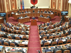 76 vota kundër/ Mazhoranca rrëzon mocionin e PD për Vlora Hysenin, protesta jashtë Kuvendit