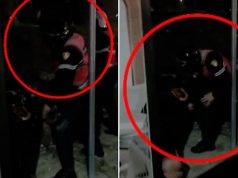 Policia pezullon efektivin e “Shqiponjave” pas videos ku godet protestuesin e shtrirë në tokë
